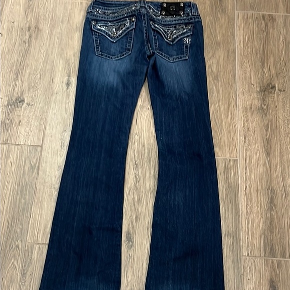 Miss Me Jeans Boot Cut Vintage Y2K Western Bling Rhinestones Cowgirl Faded - Picture 12 of 16